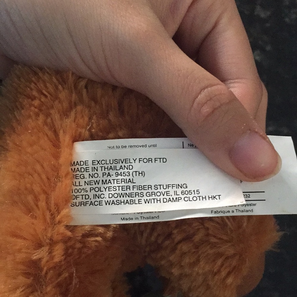 Mini stuffed bear - Picture 5 of 6